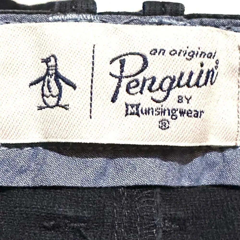 Penguin Navy Blue Coastal Nautical Casual Shorts Men's Size 38